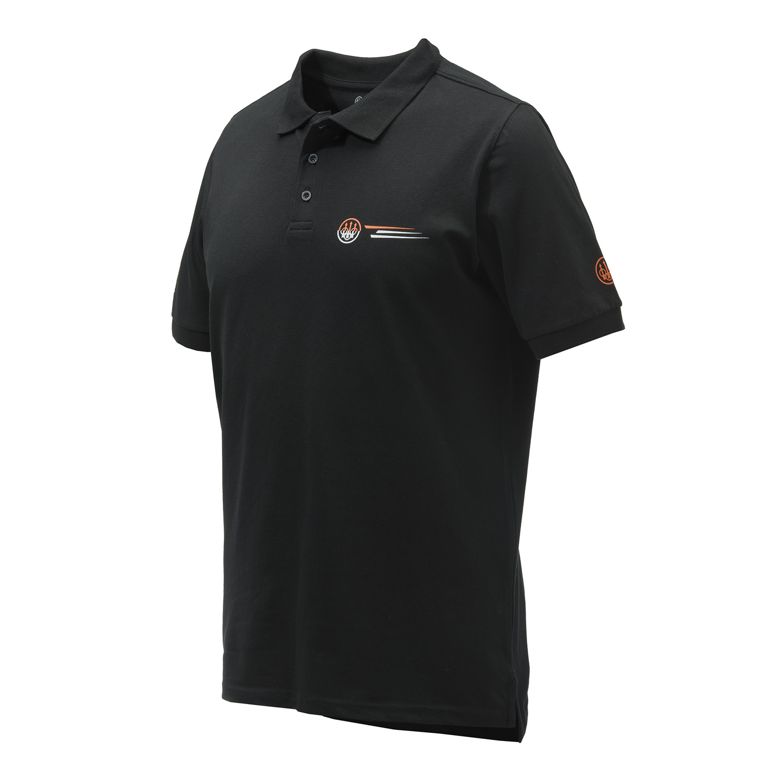 Beretta Broken Clay Competition Polo - Cotton Black | Club Member Up To ...