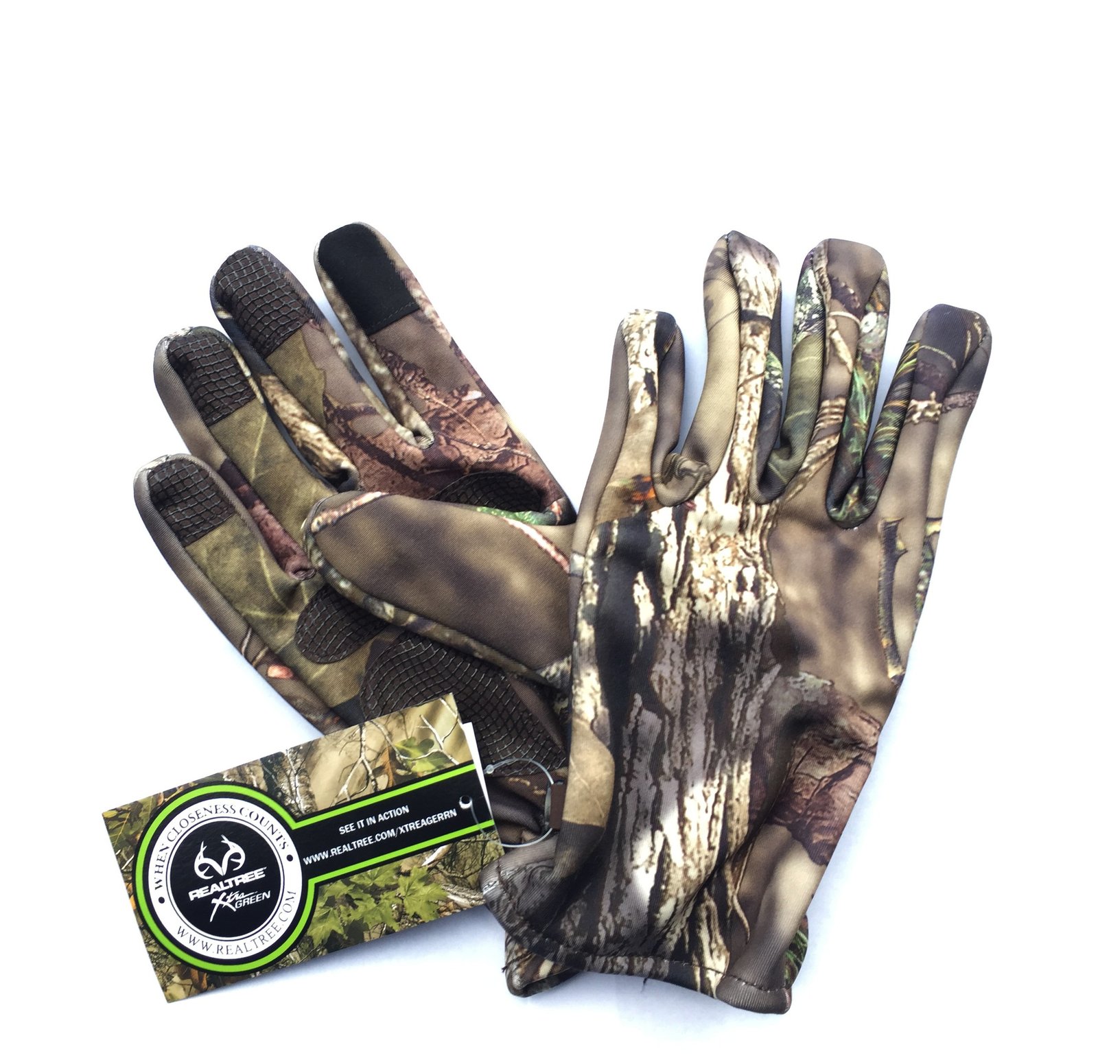 Remington Thick Fleece Realtree Camo Hunting Gloves Touchscreen Finger Grip Palm eBay