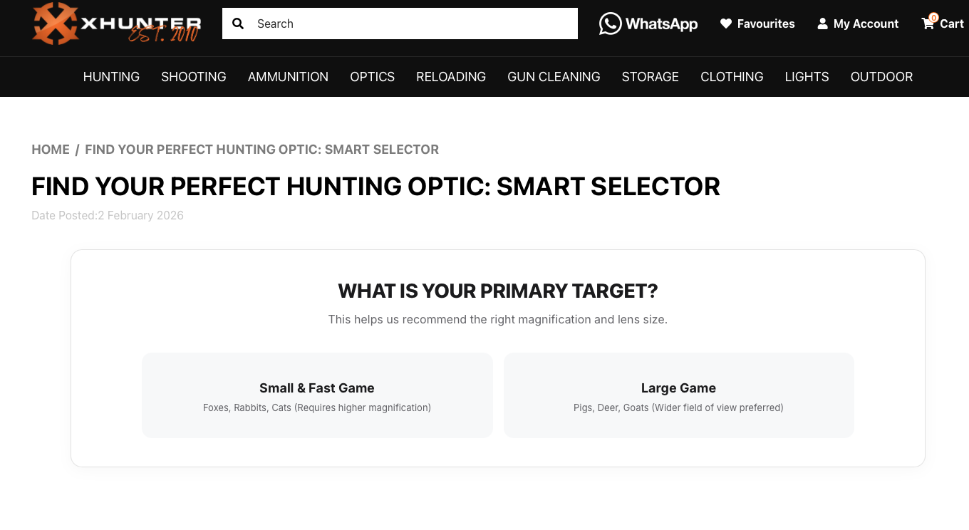 XHunter Smart Selector Target Selection
