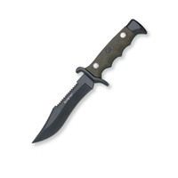 New Nieto Combat Hunting Knife Zamak Handle 11cm-23cm Blade W/ Sheath