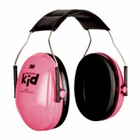 3M Peltor Passive Head Band Earmuffs 27Db - Neon Pink For Kids #h510Ak-442-Re