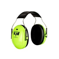 3M Peltor Passive Head Band Earmuffs 27Db - For Kids Neon Green #h510Ak-442-Gb