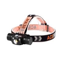 Acebeam 6500k Rechargeable 4000 Lumen Led Headlamp - Red And 530nm Green #h30rg