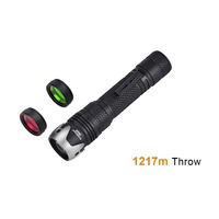 Acebeam Compact Rechargeable Ultra-throw Lep Torch - 1217m 450 Lumens #w10 Ii