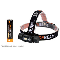 Acebeam Full Spectrum Led Headlamp - 1250 Lumens With 18650 Battery #h60