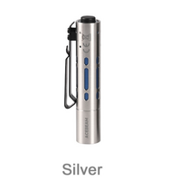 Acebeam Rider Edc Rechargable Flashlight Torch Silver - Powerful Compact 650 Lumen #rx