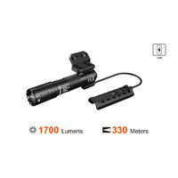 Acebeam Defender Tactical Rechargeable Flashlight Torch - 1700 Lumens 330 Meters W/ Remote Switch #p15