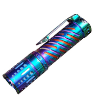 Acebeam Compact Titanium Rainbow Pvd Edc Torch - 4000 Lumen #e70-ti-rainbow