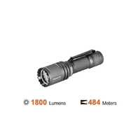 Acebeam Defender P16 Gray Dual Switch Tactical Torch - 1800 Lumens Luminus Sft40 Hi Led 6500k 484 Meters #P16 Gray