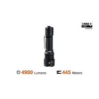 Acebeam Defender P17 Black Dual Switch Tactical Torch - Cree Xhp70.3 Hi 6500k Max 4900 Lumens Throw 445m #P17 Black