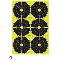 Allen Al15355 Splash Reactive Targets 6 Inch Bullseye Six Up 12x18 8pk