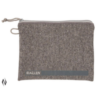 Allen Al3627 Pistol Pouch Full Size Grey 9 Inch Lockable Cushioned Fleece