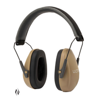 Allen Company Ultrx Al4154 Slim Profile Passive Earmuff Taupe Nrr 23db Foldable
