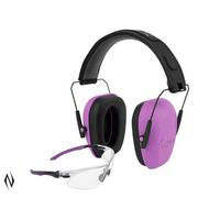 Allen Al4155 Ultrx Shield Ear Muffs Eye Protection Combo Plum 23 Nrr Ansi Z87