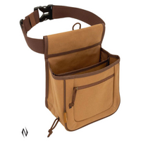 Allen Al8332 Rival Double Compartment Shell Bag Tan Canvas Adjustable Belt