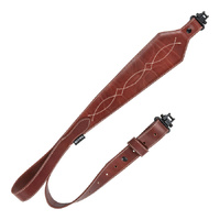 Allen Al8508 Heritage Western Scallop Rifle Sling Genuine Leather Padded Thumb Hole