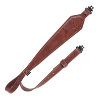 Allen Al8510 Heritage Leather Rifle Sling Debossed Deer Padded Adjustable