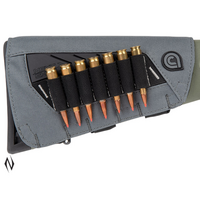 Allen Company Al8524 Next Shot Bridger Buttstock Cartridge Carrier 7 Rounds Grey Soft Cheek