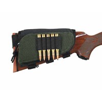 Allen Universal Butt Stock Rifle Shell Holder Velcro - Zip Pocket #al20550