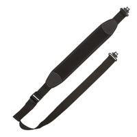 Allen Cascade Neoprene Gun Sling With Molded Ends Swivels Rifle Carrier - Black  Heavy Duty #8211