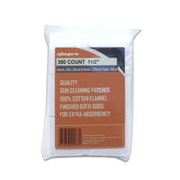 Atac Pro Gun Cleaning Square Patches - 6mm .243 .25 .30cal 300pcs #00283