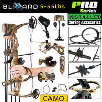 Apex Hunting 55Lbs Pro Series Blizzard Compound Bow Kit Right Hande 1 Unit - Camo #cb50Ac-Pro