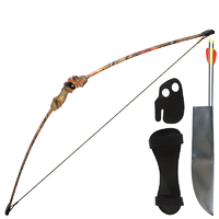 Apex Hunting 15Lbs Youth Longbow Set - Camo #rb008Ac