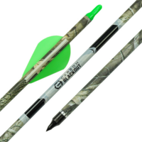 Apex Hunting Carbon Blackout Arrows Stealth 400 Spine 12 Pack - Camo #acboc-400-X12