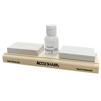 Accusharp Whetstone Combination Knife Sharpening Kit - Honing Oil #a023c