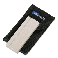 Accusharp Natural Arkansas Pocket Stone Sharpening Straight-bladed Knives - White #a024c