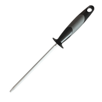 Accusharp Sharpening 9″ Butcher Steel - Rubber Over-molded Handle #a032c