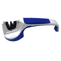 Accusharp Pull-through Knife Sharpener Ergonomically Designed Handle - White/blue #a036c