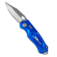 Accusharp Anodized Aluminum And Stainless Steel Sport Knife - Blue #a701c