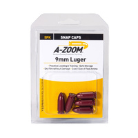 A-zoom 9mm Luger Aluminium Snap Caps 5 Pack Model 15116