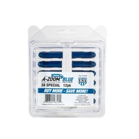 A-Zoom Az16318 Snap Caps 38 Special 12 Pack Blue Aluminum