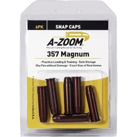 A-Zoom Az357mag Snap Caps 357 Magnum 6-Pack Aluminum Training Dummies