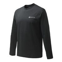 Beretta Long Sleeved Team T-shirt - Cotton Black #ts482-t1557-0999