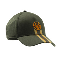 Beretta Corporate Striped Cap - Heavy Cotton Inner Sweatband And Adjustable Strap #bc023-t1562 [green]