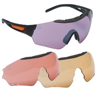 Beretta Puull Safety Shooting Glasses 3 Lenses Set - Scarlet, Light Purple, Magenta #oc021a-2354-0mxk
