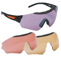 Beretta Puull Safety Shooting Glasses 3 Lenses Set - Scarlet, Light Purple, Magenta #oc021A-2354-0Mxk