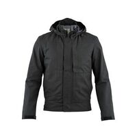 Beretta Mens Tactical Bomber Jacket - Black Adjustable Zip-off Hood Waterproof #gu58-2547-0999
