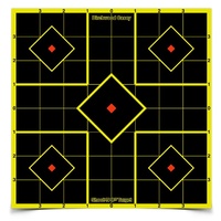 Birchwood Casey Shoot-N-C Sight-In Paper Reactive Shooting Targets - 15 Targets 36 Pasters 8 Inch #34112
