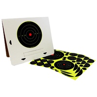 Birchwood Casey Shoot-n-c Delux Reactive Shooting Paper Target Kit - 8 / 5.5 / 3 / 2/ 1inch #34208