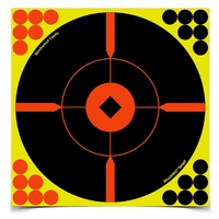Birchwood Casey Shoot-n-c 8 Inch Crosshair Bulls Eye Shooting Target - 6 Sheet, 24 Pasters #34806