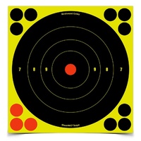 Birchwood Casey Shoot-N-C 8 Inch Bulls Eye Self Adhesive Paper Shooting Target - 30 Sheets 360 Pasters #34825