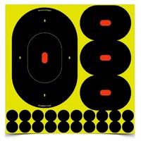 Birchwood Casey Shoot-n-c Self Adhesive Paper 9 Inch Silhouette Shooting Target - 5 Sheets Pack 100 Pasters #34905