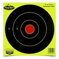 Birchwood Casey Dirty Bird Chartreuse 8 Inch Bullseye Targets - 8 Sheets #bc-35908