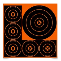 Birchwood Casey Big Burst Bullseye 8 Inch 4 Inch Targets - 3 Sheets #bc-36818
