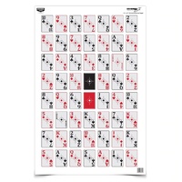 Birchwood Casey Eze-scorer 52-card Shoot-up Targets - 23x35 Inch 5 Sheets #bc-37026