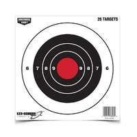 Birchwood Casey Eze-scorer 8 Inch Bullseye Paper Target - 5 Sheets 26 Targets #bc-37826
